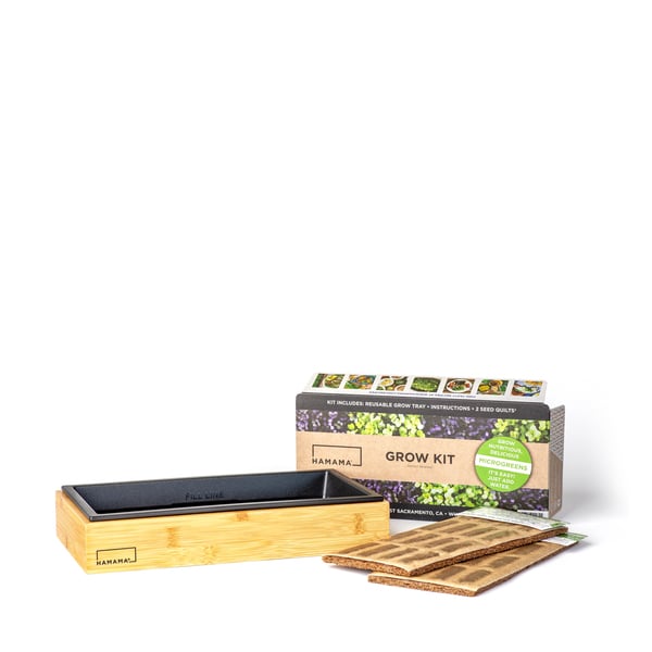 HAMAMA Microgreen Starter Kit + Bamboo Frame