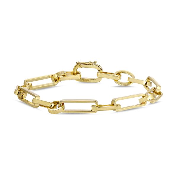 Nancy Newberg 14K Yellow Gold Mixed Chain Link Bracelet