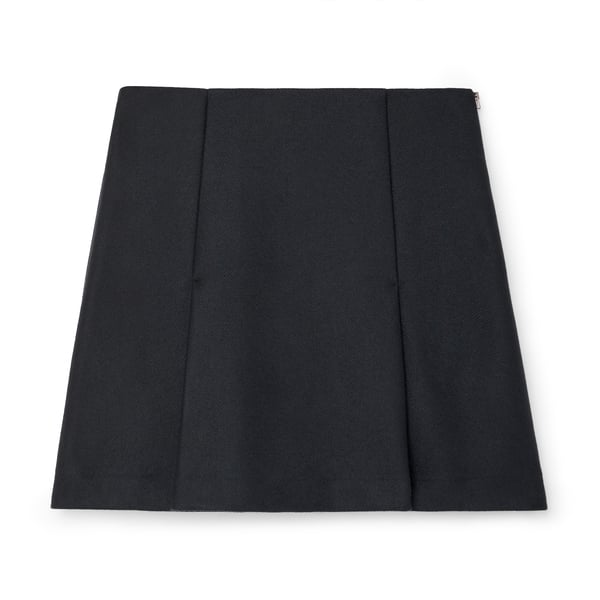 G. LABEL Anna Boiled-Wool Miniskirt