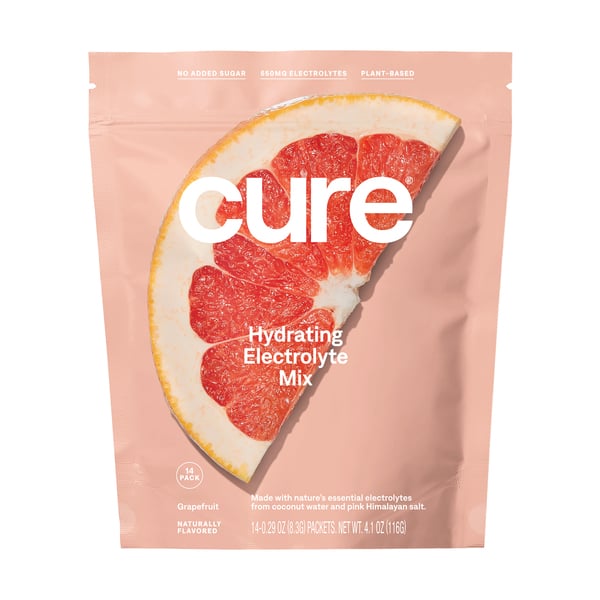 CURE HYDRATION Grapefruit Hydrating Electrolyte Mix