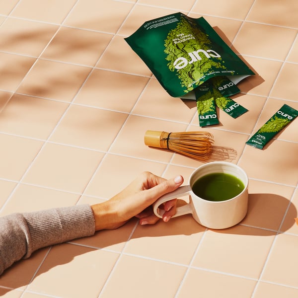 CURE HYDRATION Matcha Energizing Green Tea Electrolyte Mix