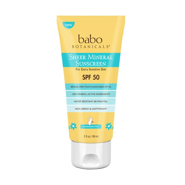 BABO BOTANICALS Sheer Mineral Sunscreen Lotion, SPF 50