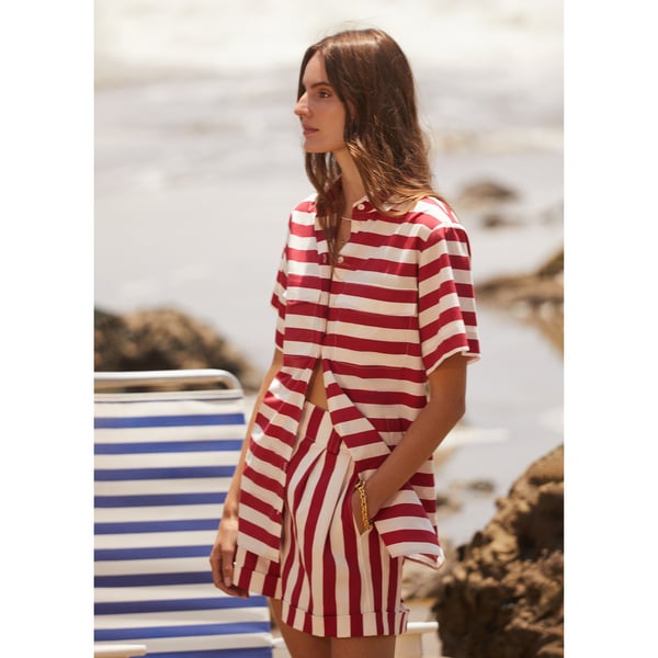 G. LABEL BY GOOP Claudia Striped Tunic