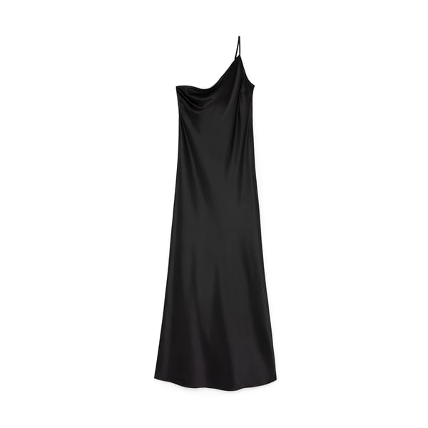 MAISON ESSENTIELE Asymmetrical Maxi Slip Dress