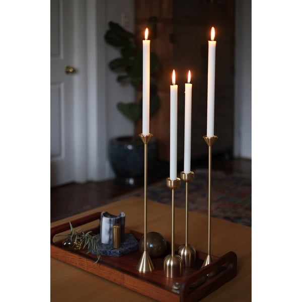 FS Objects Tall Cone Spindle Candle Holder