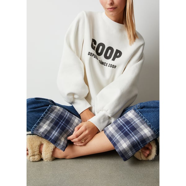 G. Label by goop Wu Graphic Puff-Sleeve Pullover