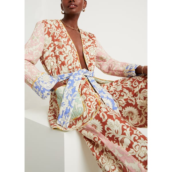 Ephemera Folk Spliced Quilted Jacket
