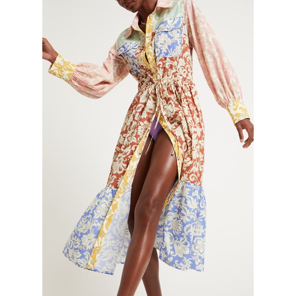 EPHEMERA Folk Spliced Capri Maxi Dress