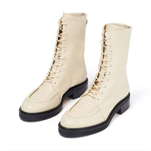 Aeyde Max Creamy Calf Leather Boots