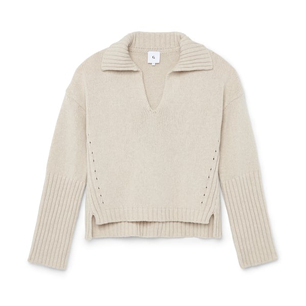 G. LABEL BY GOOP Jacob Polo-Collar Sweater