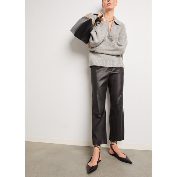 Maria McManus Cropped Leather Pants
