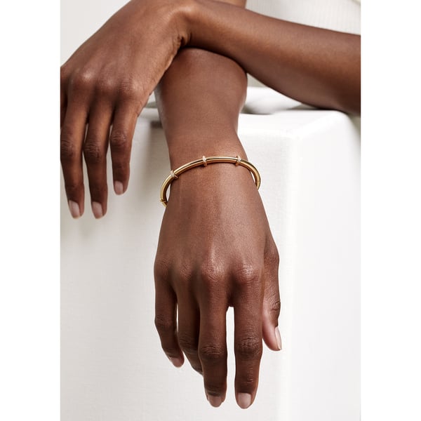 Louis Vuitton Blooming Supple Gold Plated Bracelet - Yellow Gold / Bracelet | Pre-owned & Certified | used Second Hand | Womens
