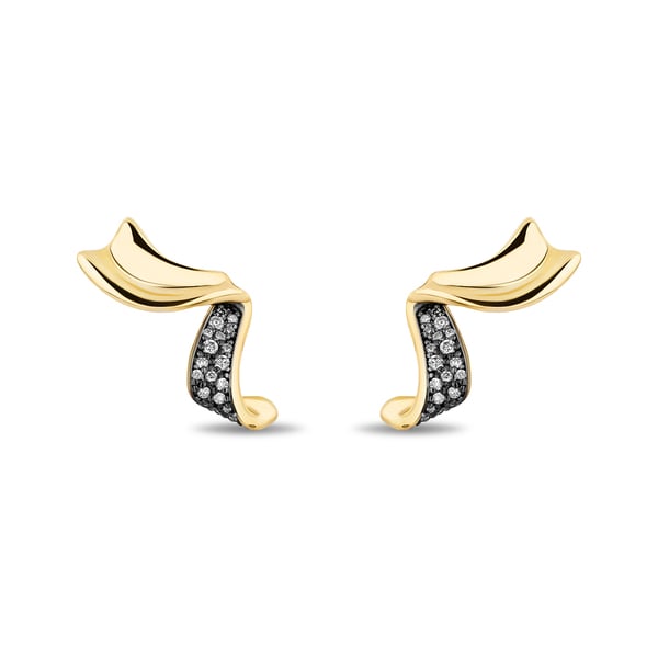 Mason and Books Chiffon Pavé Ear Climber​s