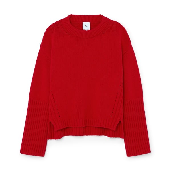 G. Label by goop Van Nice High-Cuff Crewneck Sweater