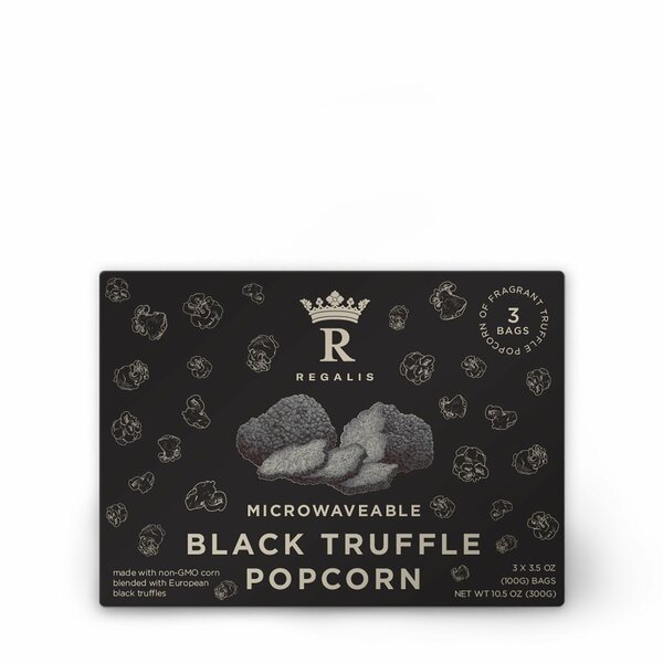 Regalis Microwaveable Black Truffle Popcorn, Set of 2