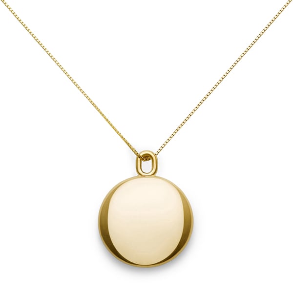 Gold coin Necklace Pendant Gold Filled chain 16 + 3 extension :  : Handmade Products