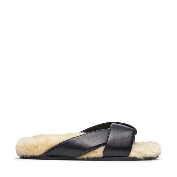 Fur lined slides deals