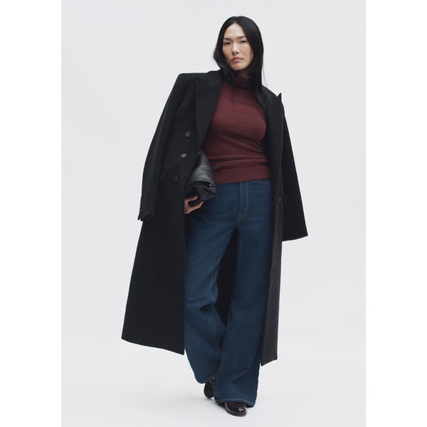 G. Label by goop Exaggerated Double-Breasted Overcoat