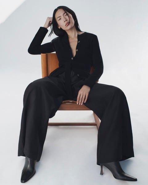 G. Label by goop The Slim Belted Cardigan