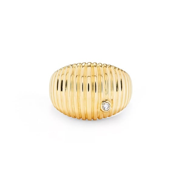 Yvonne Leon Berlingot Yellow Gold Diamond Ring