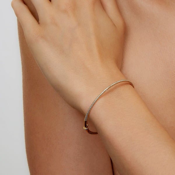 Jonc Torsade Cuff in Gold Petite
