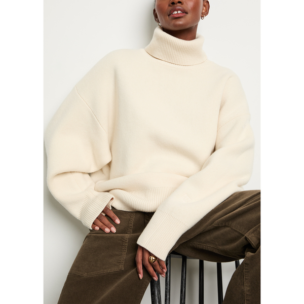 Toteme Double-Knit Turtleneck