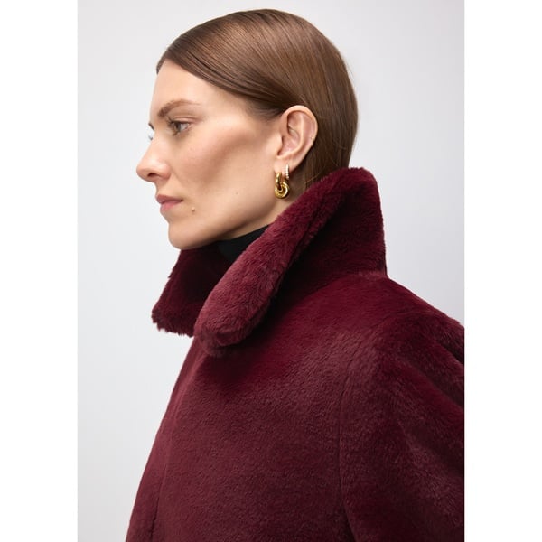 G. Label by goop Faux-Fur High-Collar Jacket