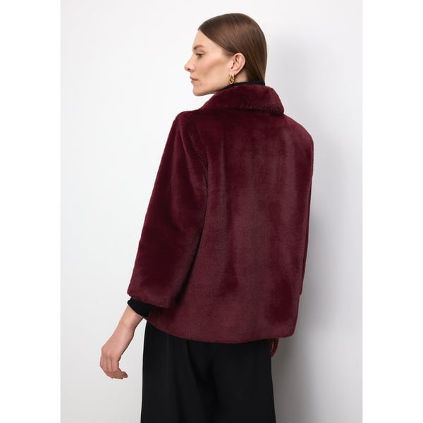 G. Label by goop Faux-Fur High-Collar Jacket