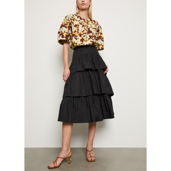 新品タグ付き✨️訳あり　23SS プラージュ　RA/CO SHEER SKIRT ZARA Sz L EMBROIDERED SATIN EFFECT SKIRT ZW COLLECTION | eBay