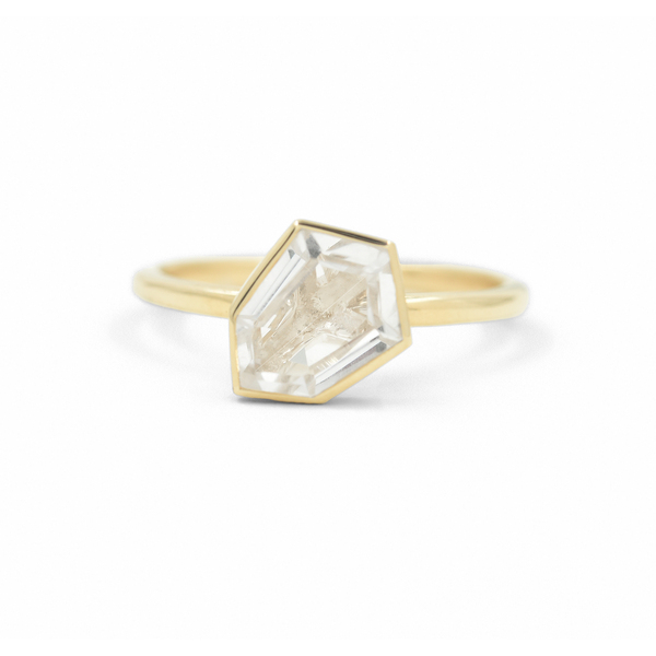 Bondeye Jewelry White Topaz Jollie Shield Ring