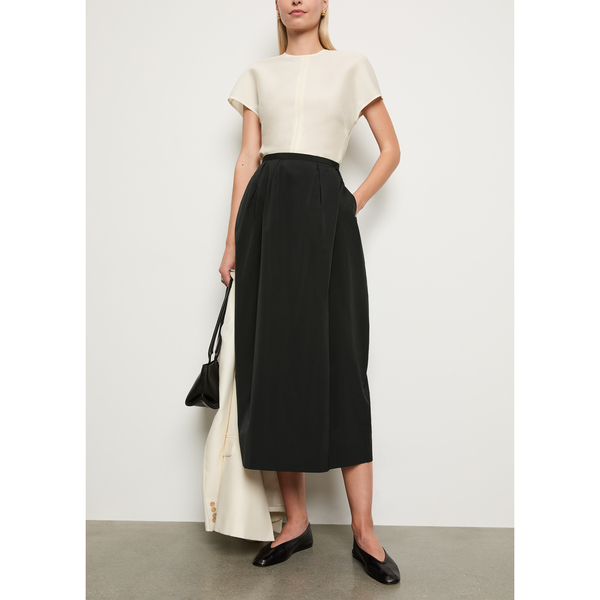 House of Dagmar Curved Pleated Skirt