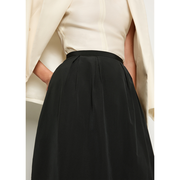 House of Dagmar Curved Pleated Skirt