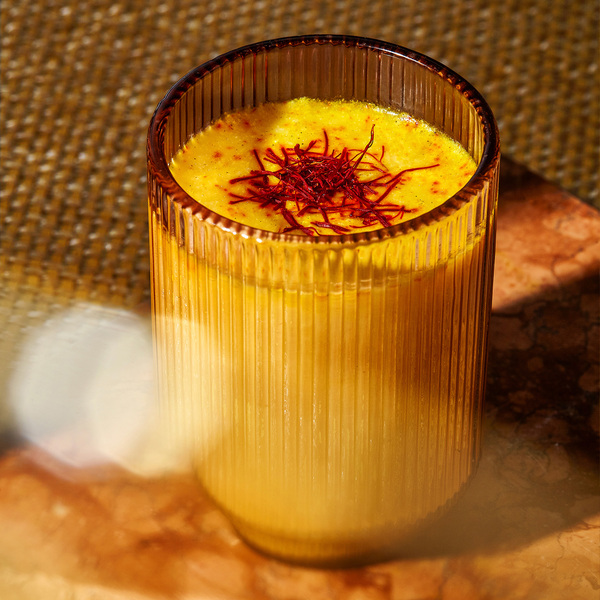The Fullest Warm Feelings Saffron Latte