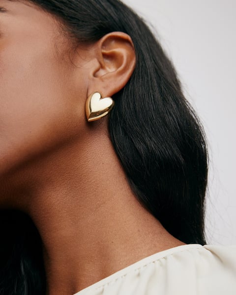 Jennifer Fisher Small Puffy Heart Earrings