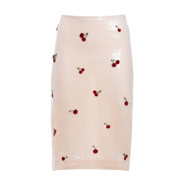 Des Phemmes Cherries Sequin Skirt