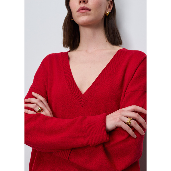 G. Label by goop The Boyfriend V-Neck Sweater