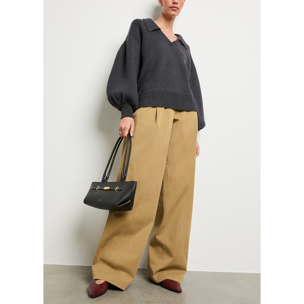Another Tomorrow Relaxed Wide-Leg Pant