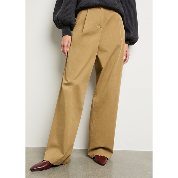 Another Tomorrow Relaxed Wide-Leg Pant