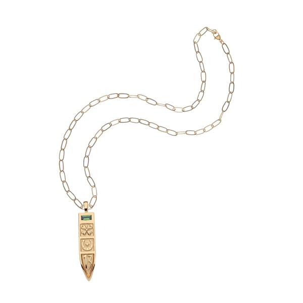Jane Win STRONG Lucky Charm Sun Ray Pendant