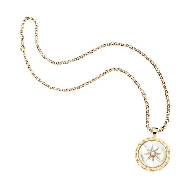 Jane Win FOREVER Sundial Mother of Pearl Pendant | goop
