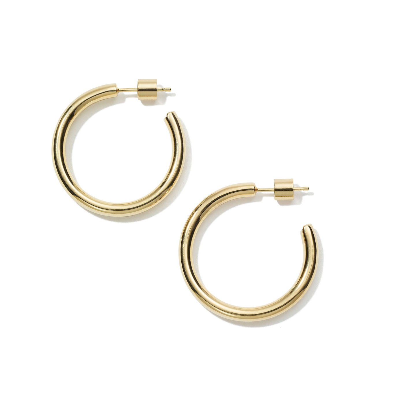  Buy ACCESSHER Silver Color Silver hoops Brass