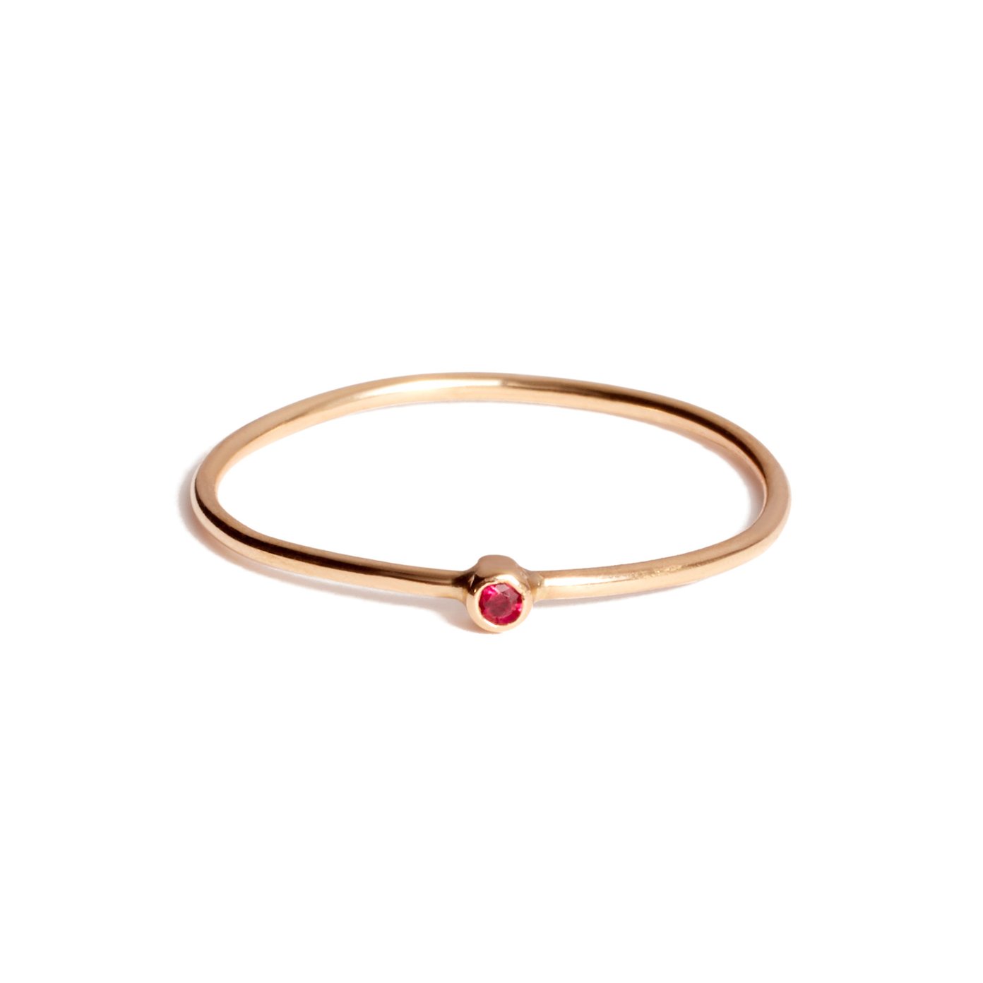 Thin online ruby ring