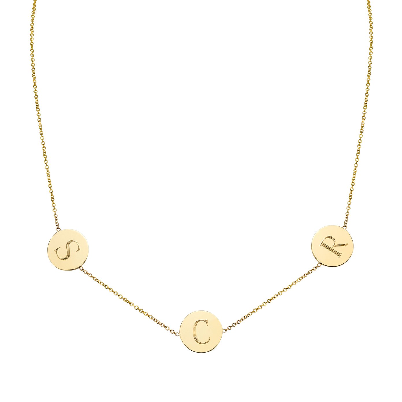 Sarah Chloe Cara 3 Initial Necklace goop