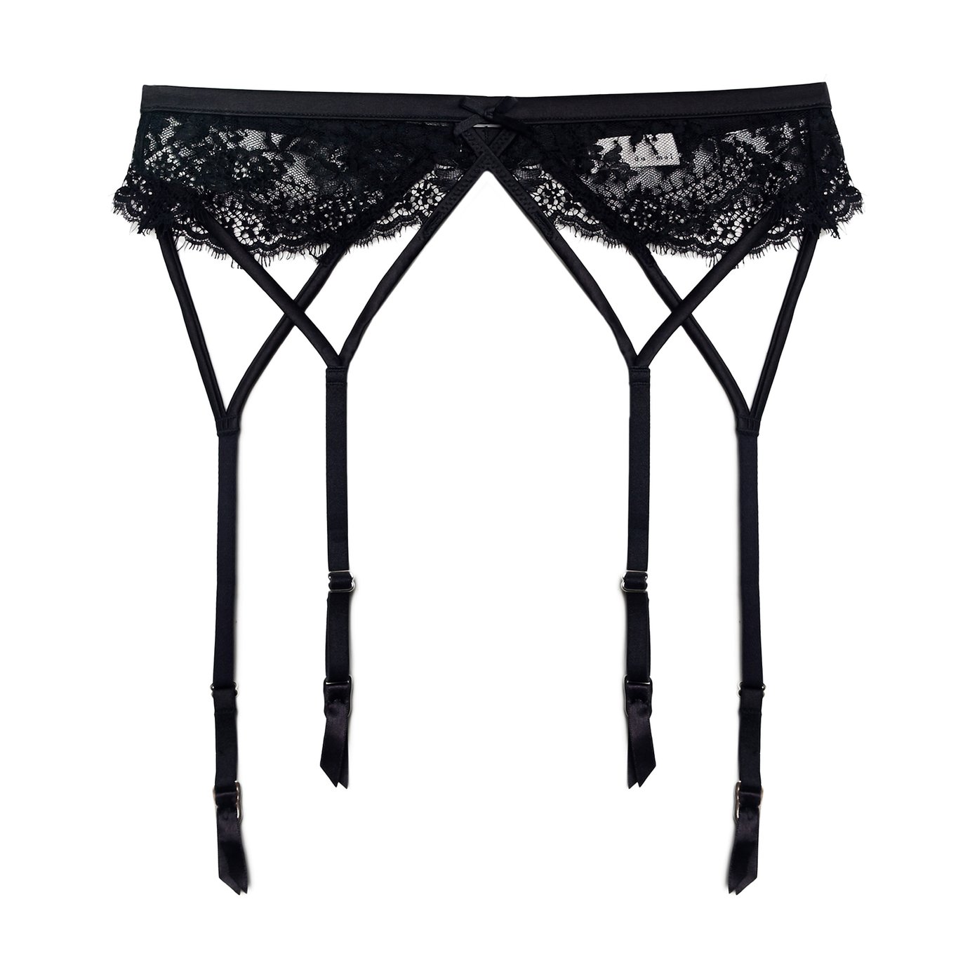 Fleur du Mal Frankie Lace Strappy Garter Belt | goop