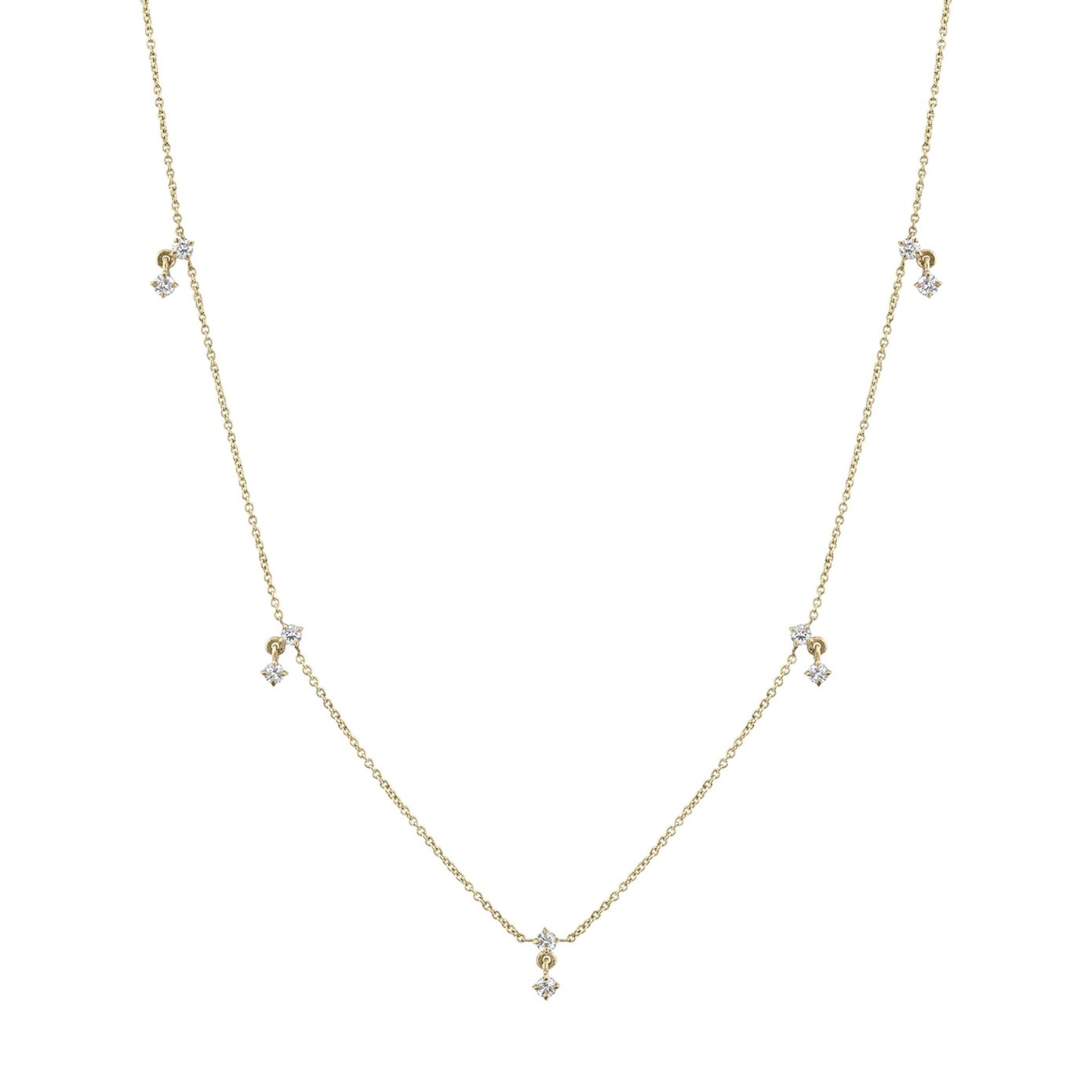 Lizzie Mandler Éclat Diamond Station Necklace | goop