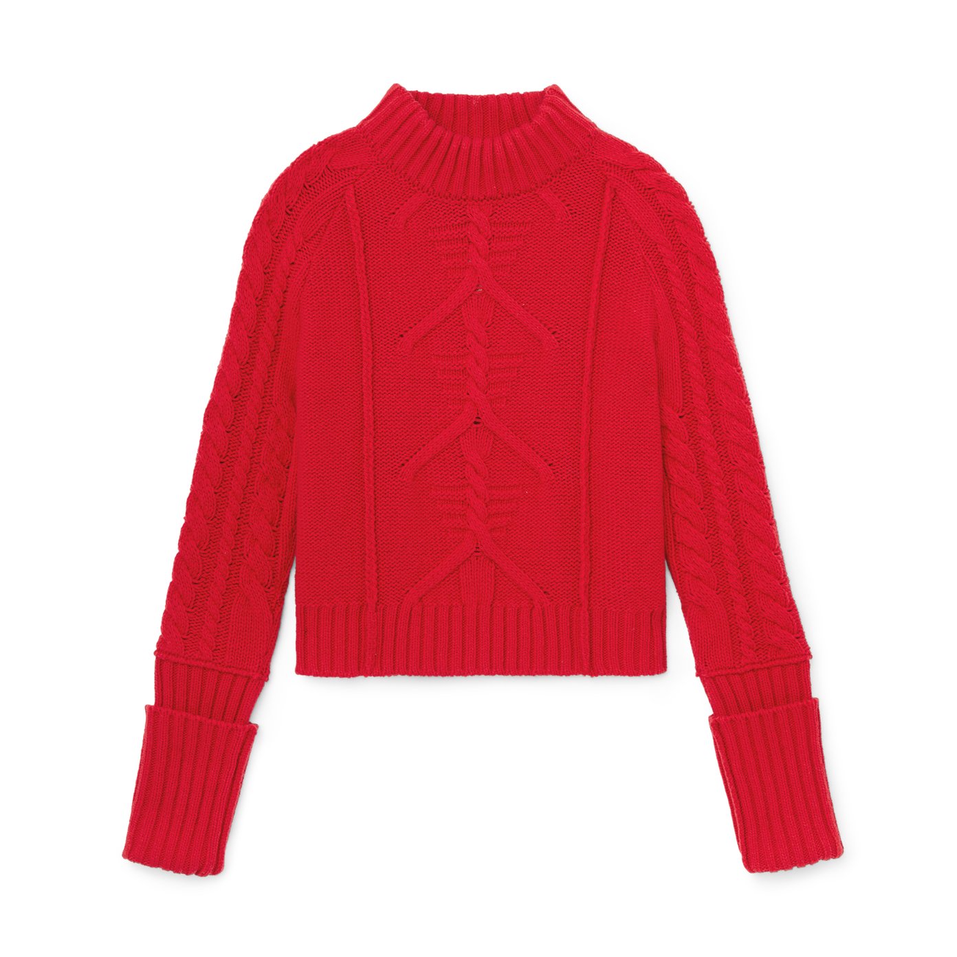 Red sweater shop knit
