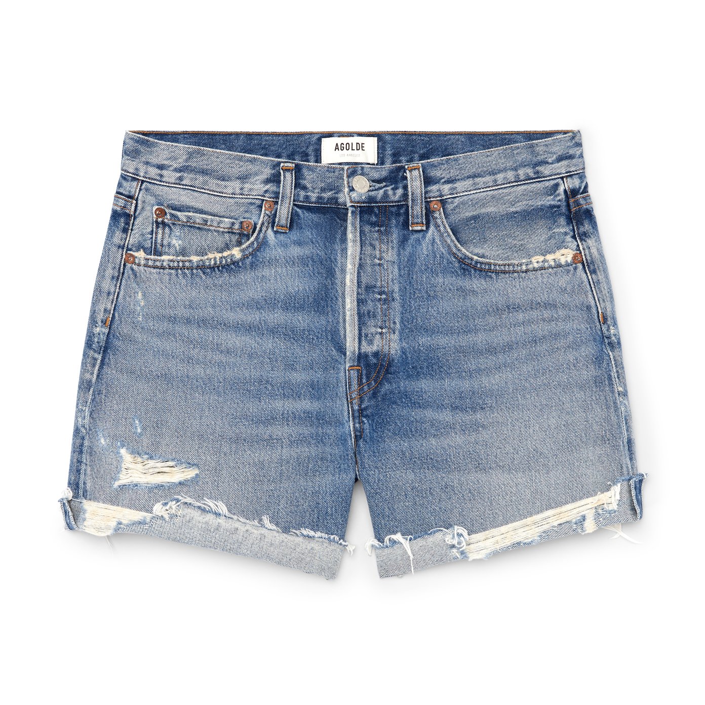 AGOLDE Parker Long Shorts with Cuff goop