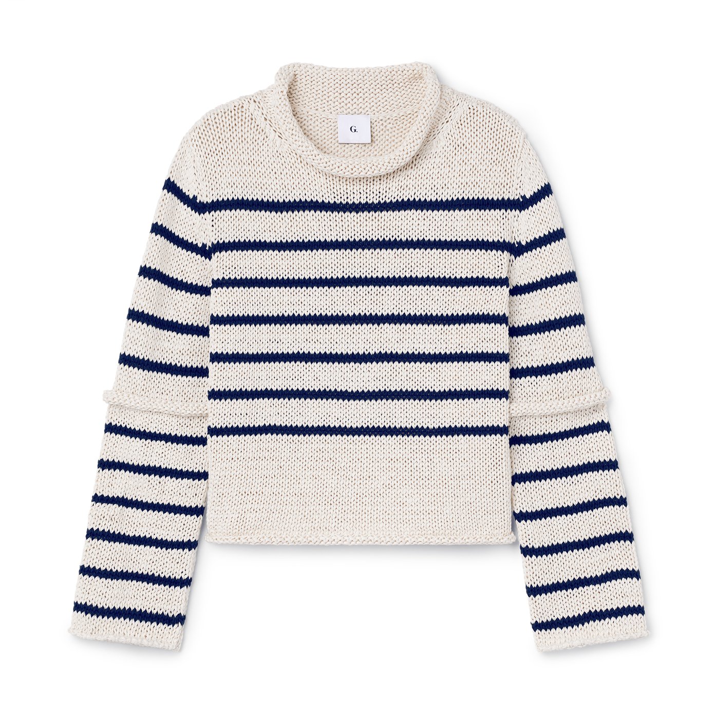 Blue and grey striped hot sale sweater