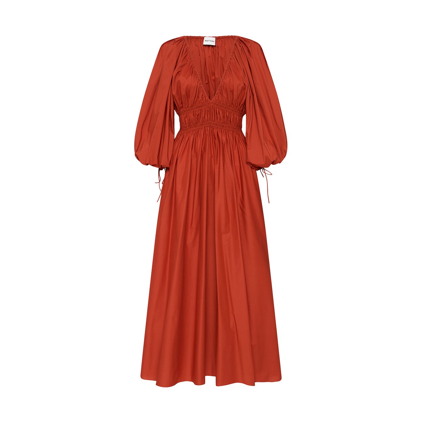 Matteau Shirred Plunge Dress | goop