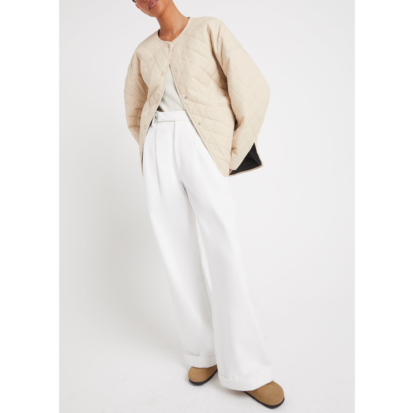Quilted Embroidered Cotton-Canvas Down Jacket